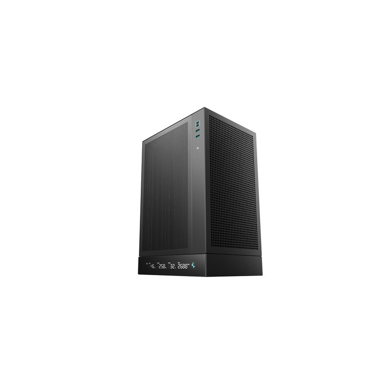 Računalniško ohišje DeepCool CH170 DIGITAL, Mini-ITX, LCD, črno