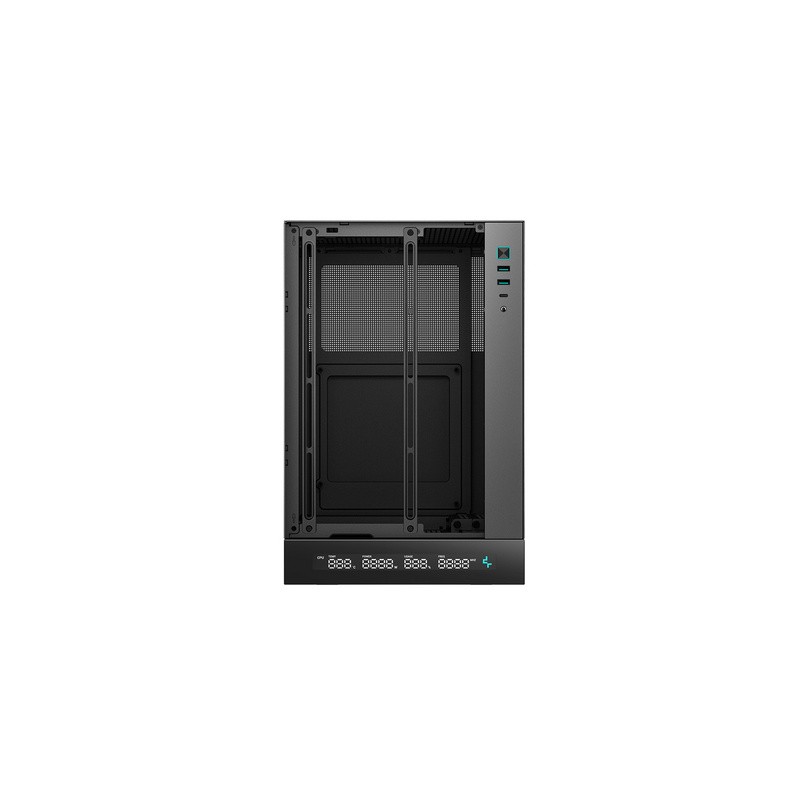 Računalniško ohišje DeepCool CH170 DIGITAL, Mini-ITX, LCD, črno
