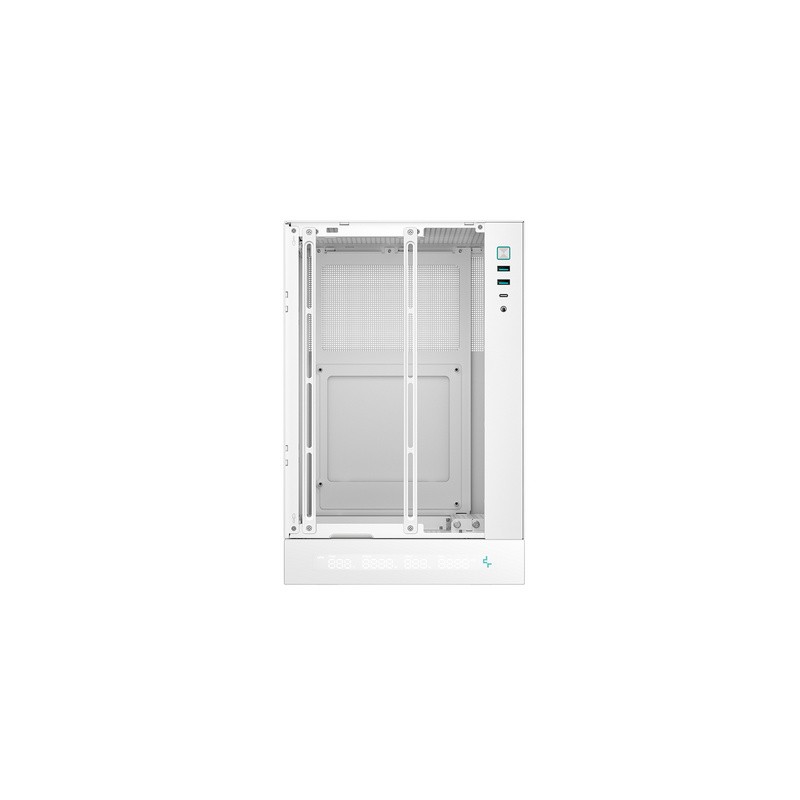 Računalniško ohišje DeepCool CH170 DIGITAL WH, Mini-ITX, LCD, belo