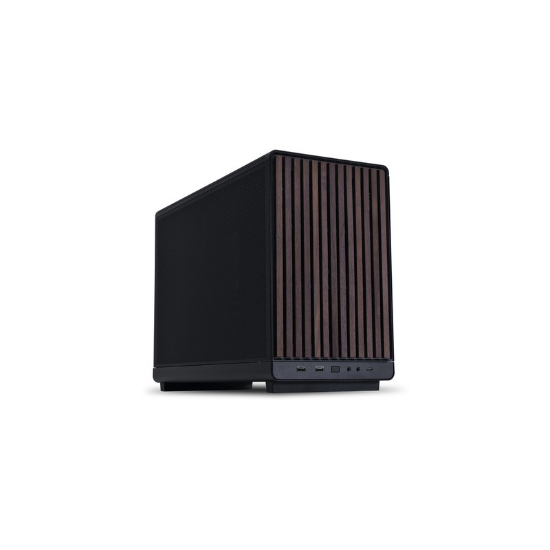 Računalniško ohišje Lian Li DAN Cases A3 Wood, Micro-ATX, črno