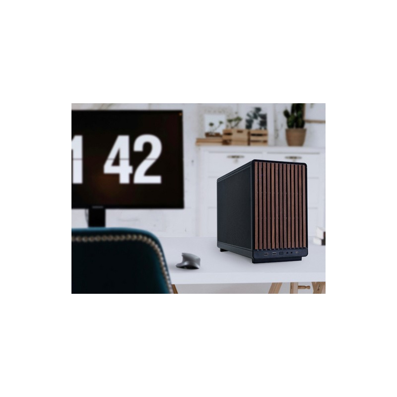 Računalniško ohišje Lian Li DAN Cases A3 Wood, Micro-ATX, črno