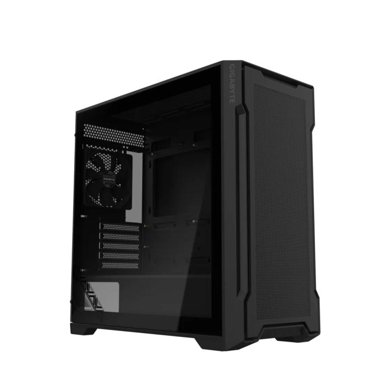 Ohišje Gigabyte C102 GLASS, mATX, črno