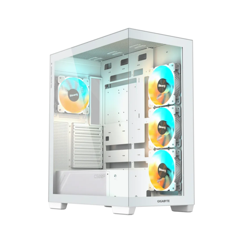 Ohišje Gigabyte C500 PANORAMIC STEALTH ICE, ATX, ARGB, belo