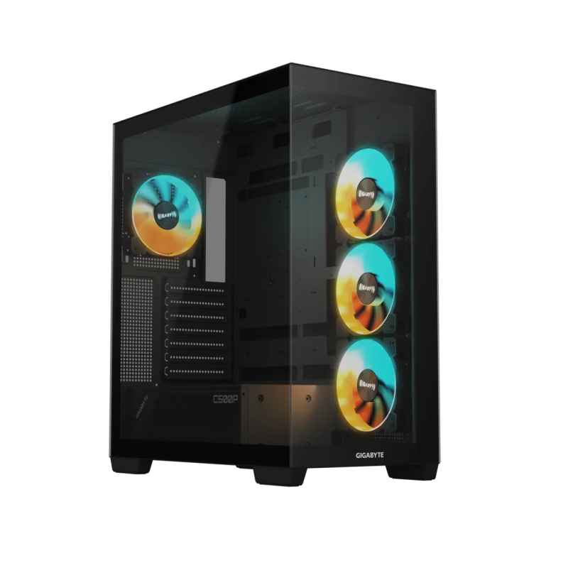 Ohišje Gigabyte C500 PANORAMIC STEALTH ICE, ATX, ARGB, črno