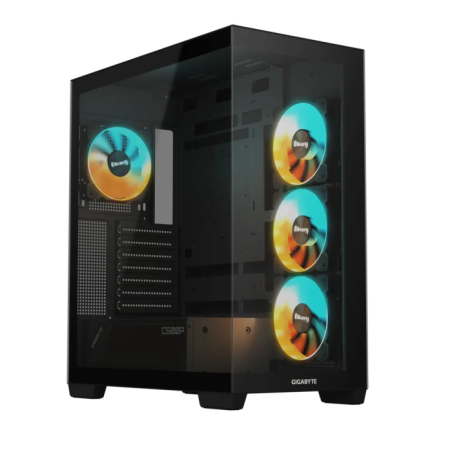 Ohišje Gigabyte C500 PANORAMIC STEALTH ICE, ATX, ARGB, črno