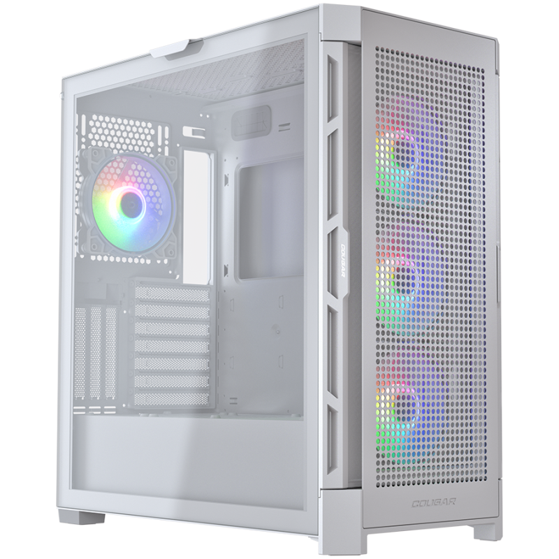 Računalniško ohišje COUGAR AIRFACE PRO RGB, Mid Tower, belo