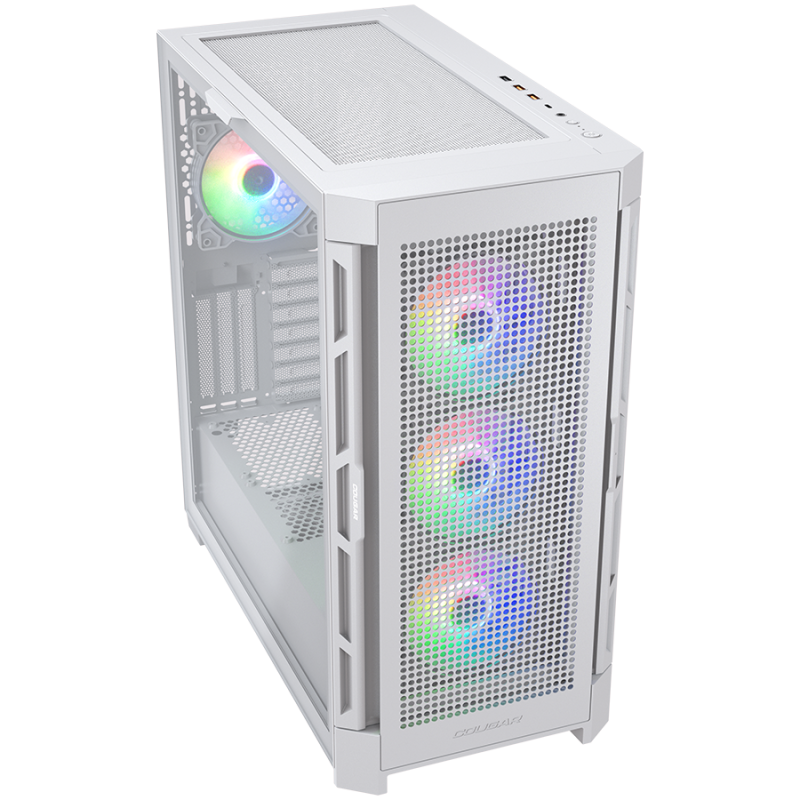 Računalniško ohišje COUGAR AIRFACE PRO RGB, Mid Tower, belo