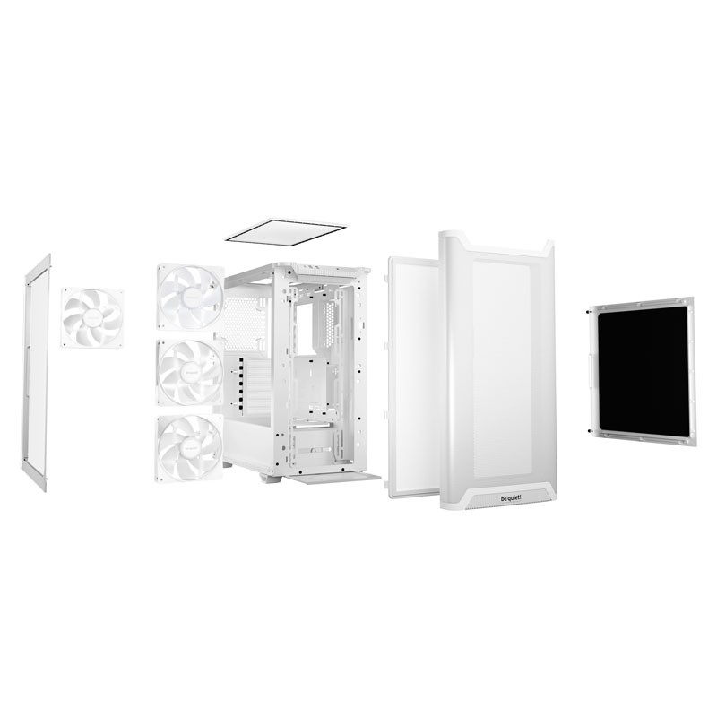 Ohišje BE QUIET! Pure Base 501 LX (BGW79), midi-ATX, belo