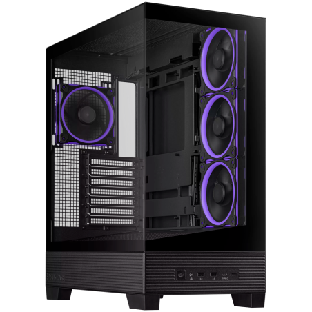 Ohišje ASUS A31 PLUS ATX, kaljeno steklo, 4x120mm ventilatorji, črno