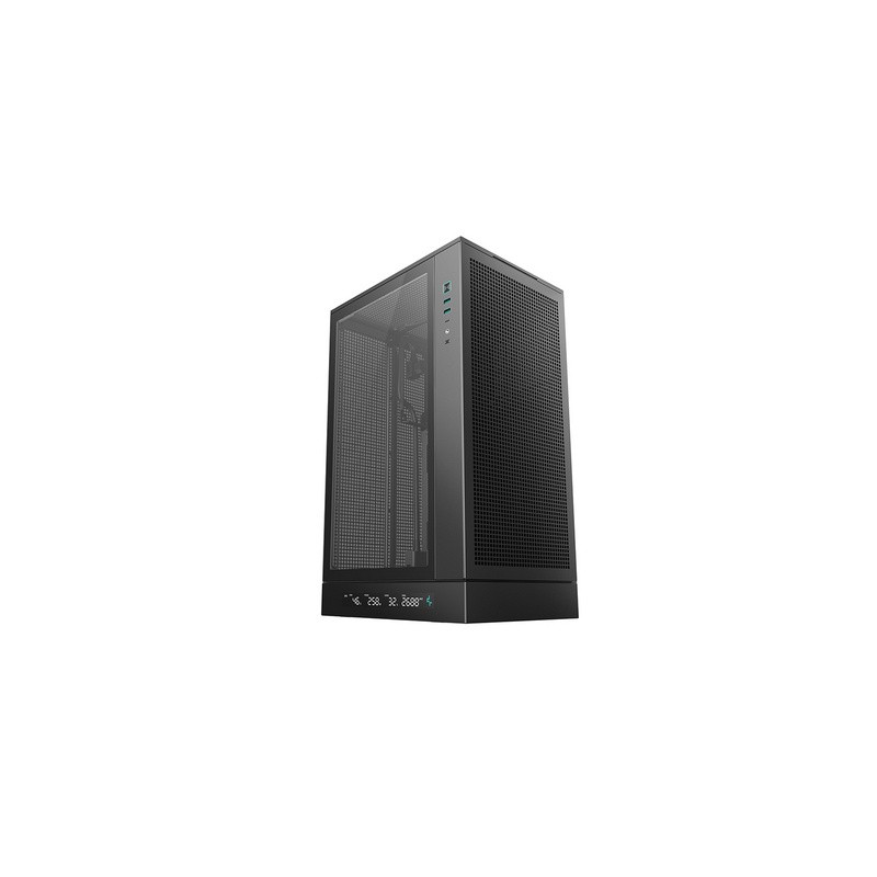 Računalniško ohišje DeepCool CH270 DIGITAL, Micro-ATX, LCD, steklo, črno