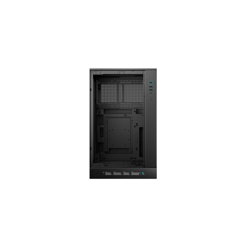 Računalniško ohišje DeepCool CH270 DIGITAL, Micro-ATX, LCD, steklo, črno