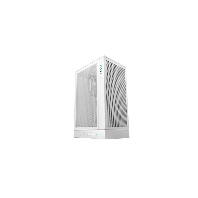 Računalniško ohišje DeepCool CH270 DIGITAL, Micro-ATX, LCD, steklo, belo