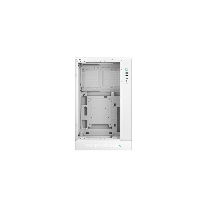 Računalniško ohišje DeepCool CH270 DIGITAL, Micro-ATX, LCD, steklo, belo
