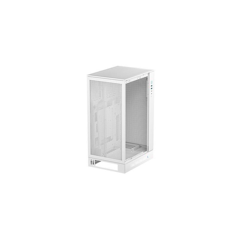 Računalniško ohišje DeepCool CH270 DIGITAL, Micro-ATX, LCD, steklo, belo