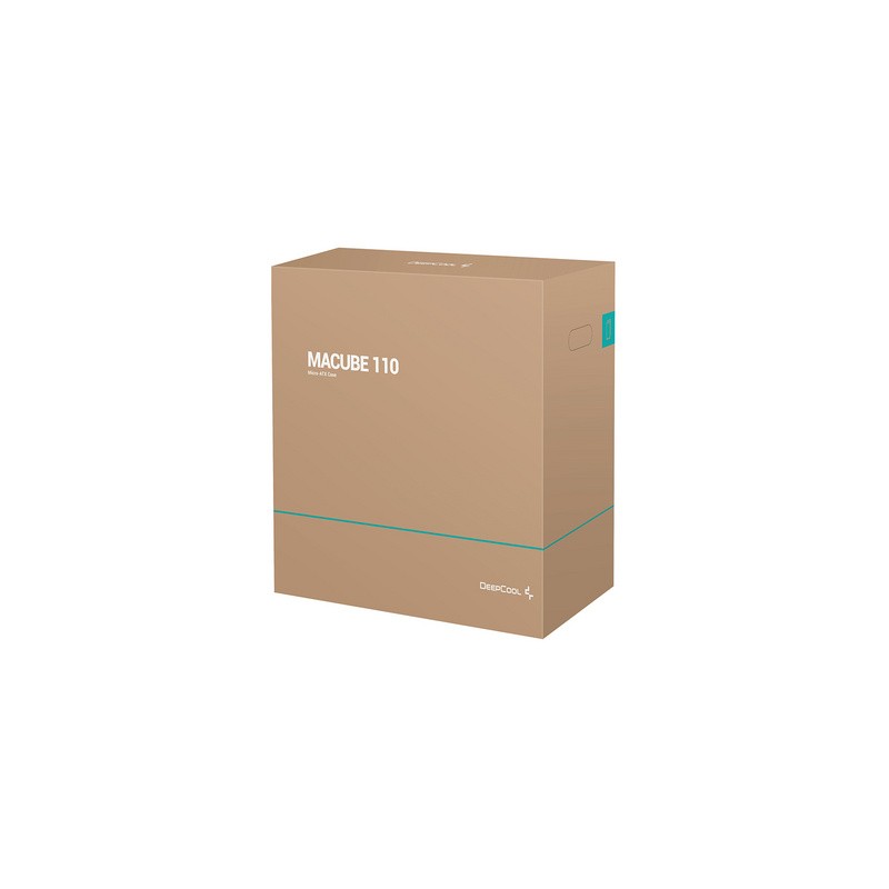 Računalniško ohišje DeepCool MACUBE 110, Micro-ATX, steklo, črno