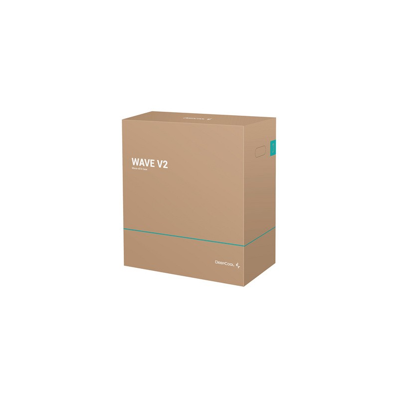 Računalniško ohišje DeepCool WAVE V2, Micro-ATX, črno
