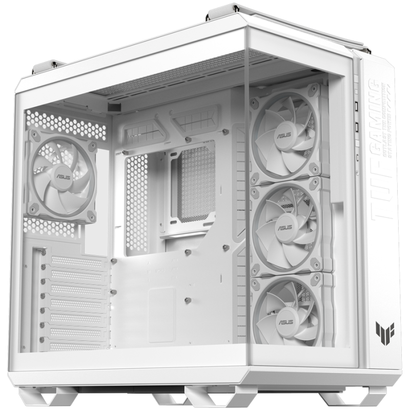 Ohišje ASUS TUF Gaming GT502 Horizon ATX, kaljeno steklo, belo