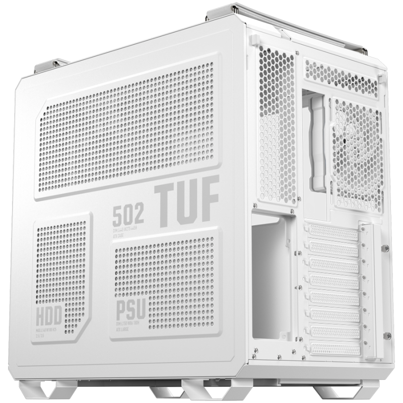 Ohišje ASUS TUF Gaming GT502 Horizon ATX, kaljeno steklo, belo
