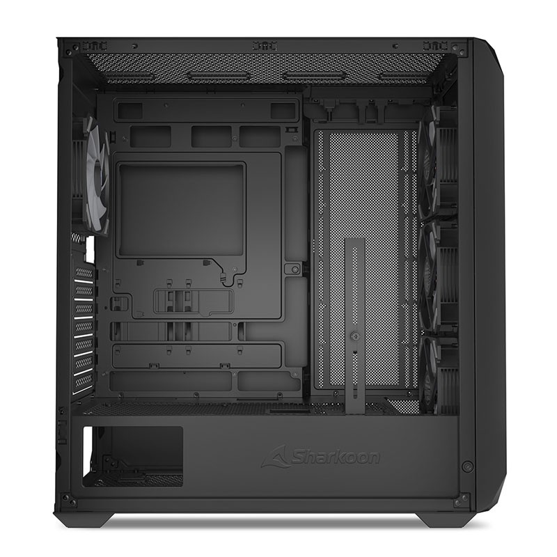 Ohišje SHARKOON AK3 RGB, midiATX, črno