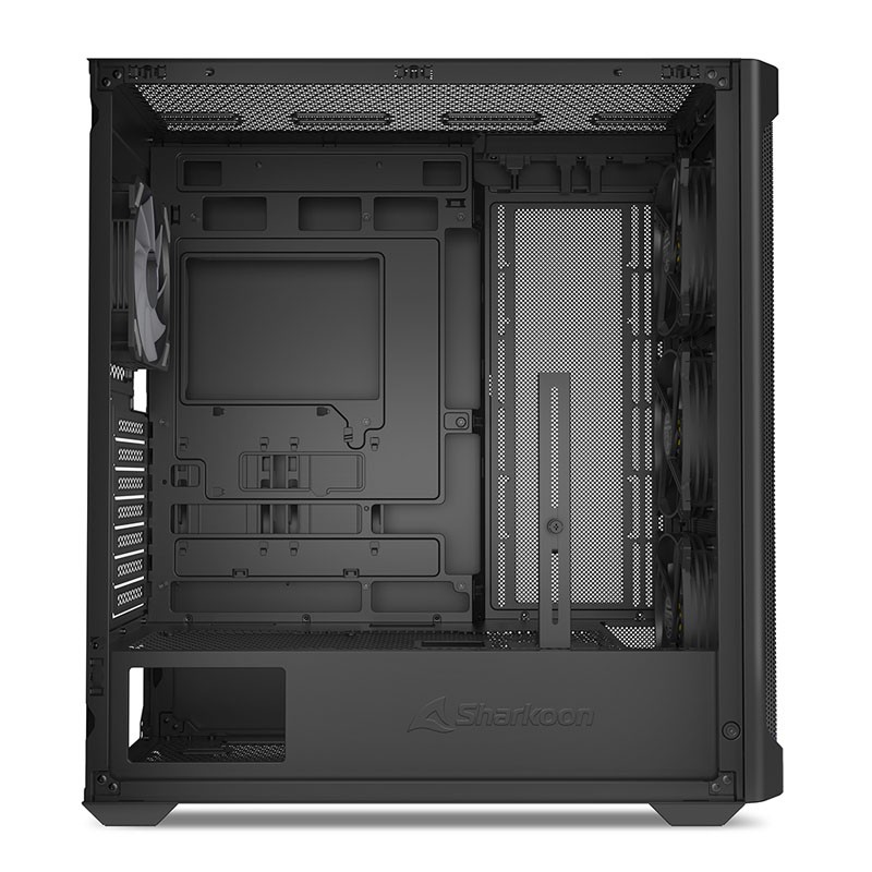 Ohišje SHARKOON AK4W RGB Strip, midiATX, črno