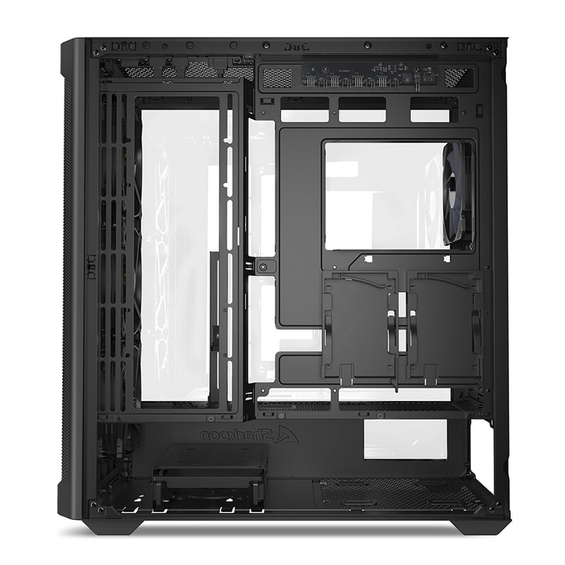 Ohišje SHARKOON AK4W RGB Strip, midiATX, črno
