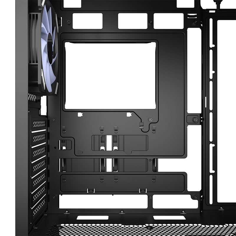 Ohišje SHARKOON AK4W RGB Strip, midiATX, črno