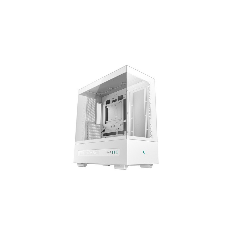 Ohišje DeepCool CH690 DIGITAL, ATX, Midi-Tower, LCD, steklo, belo