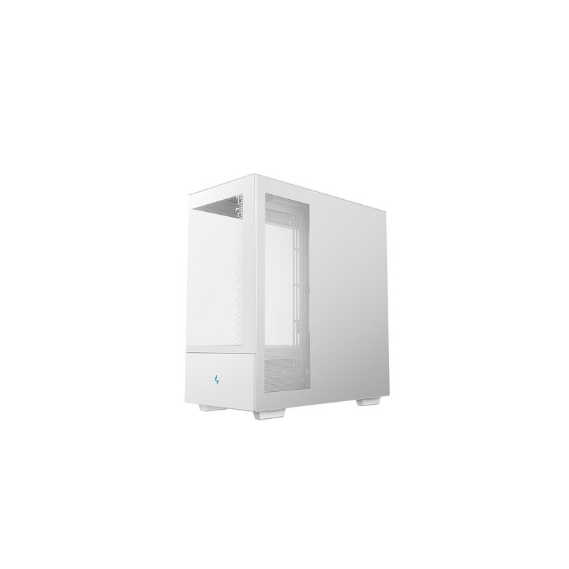 Ohišje DeepCool CH690 DIGITAL, ATX, Midi-Tower, LCD, steklo, belo