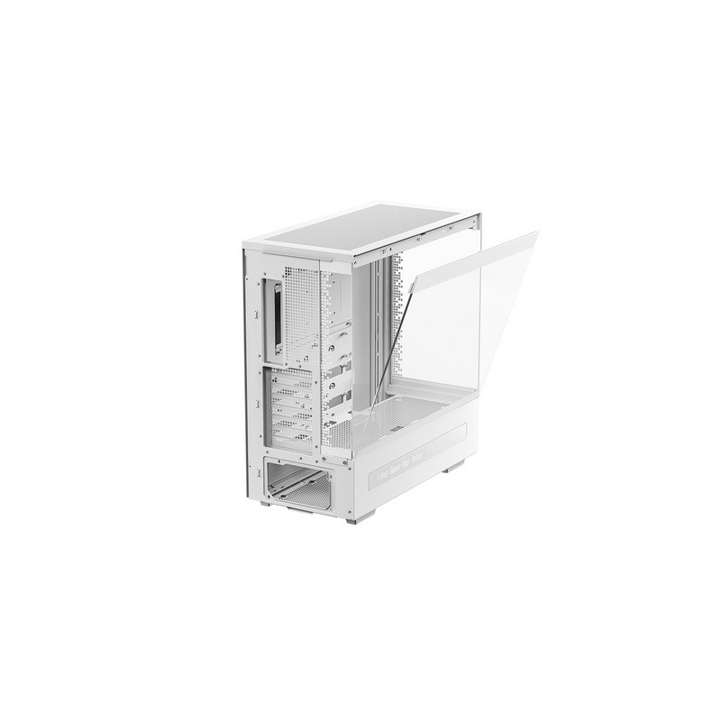 Ohišje DeepCool CH690 DIGITAL, ATX, Midi-Tower, LCD, steklo, belo