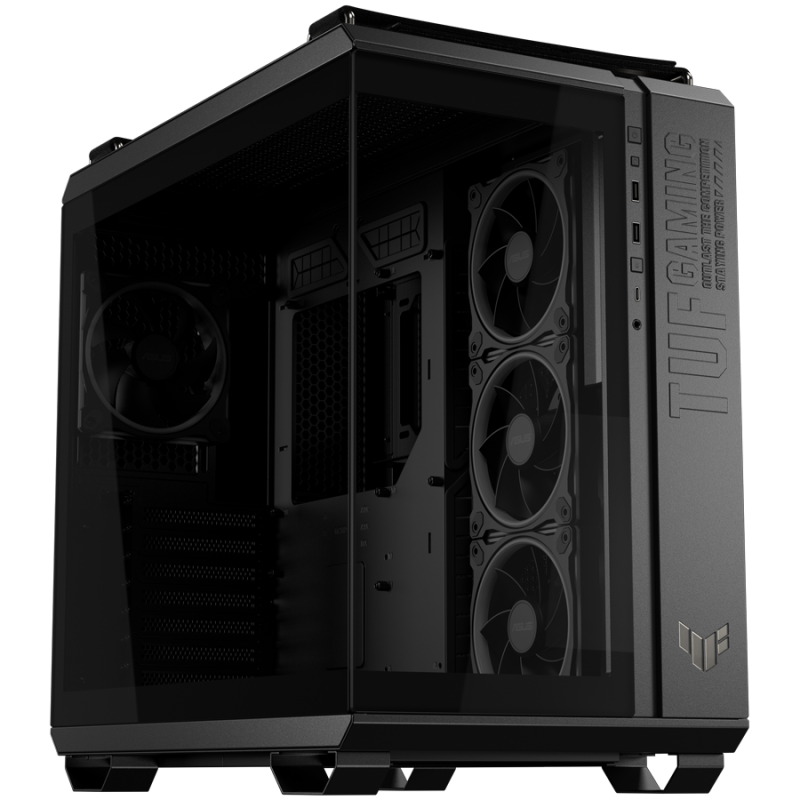 Ohišje ASUS TUF Gaming GT502 Horizon ATX, steklo, 4x 120mm ventilatorji, črno