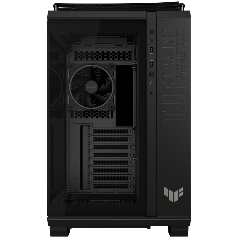 Ohišje ASUS TUF Gaming GT502 Horizon ATX, steklo, 4x 120mm ventilatorji, črno