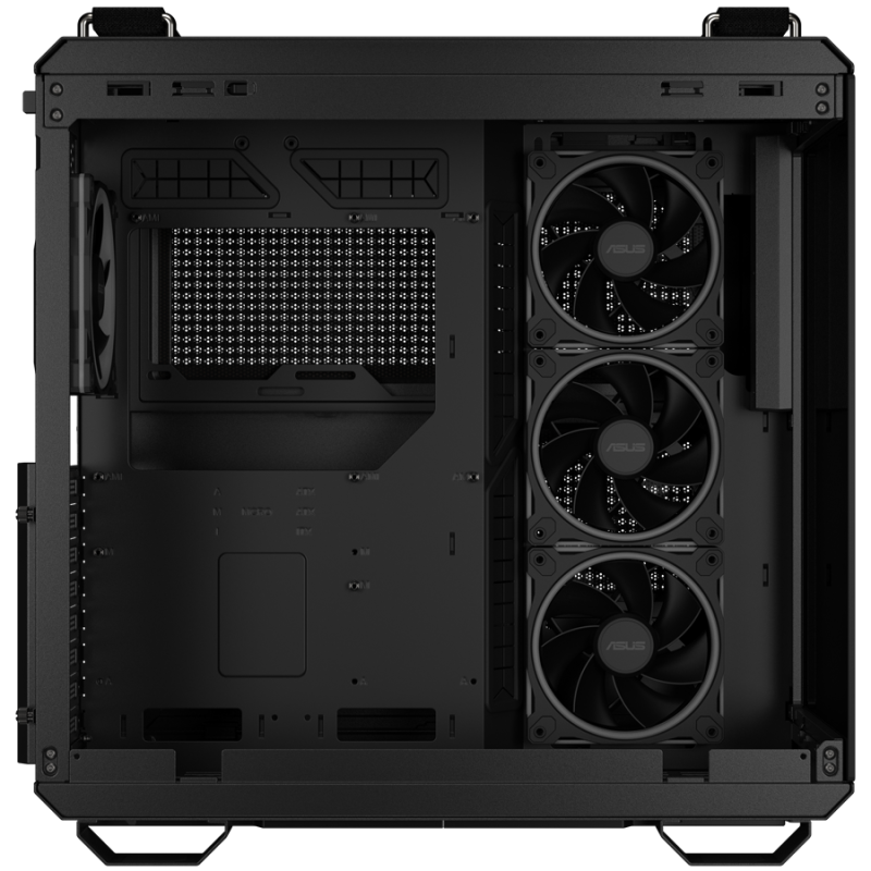 Ohišje ASUS TUF Gaming GT502 Horizon ATX, steklo, 4x 120mm ventilatorji, črno