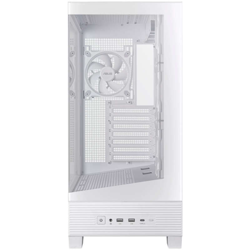 Ohišje ASUS A31 PLUS ATX, steklo, 4x 120mm ventilatorji, belo