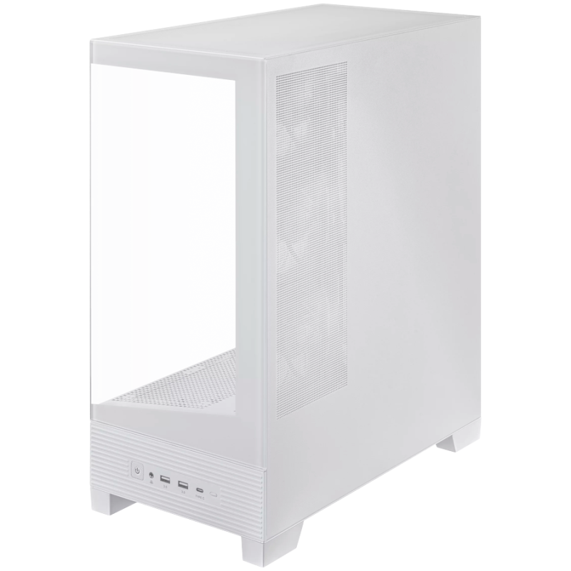 Ohišje ASUS A31 PLUS ATX, steklo, 4x 120mm ventilatorji, belo