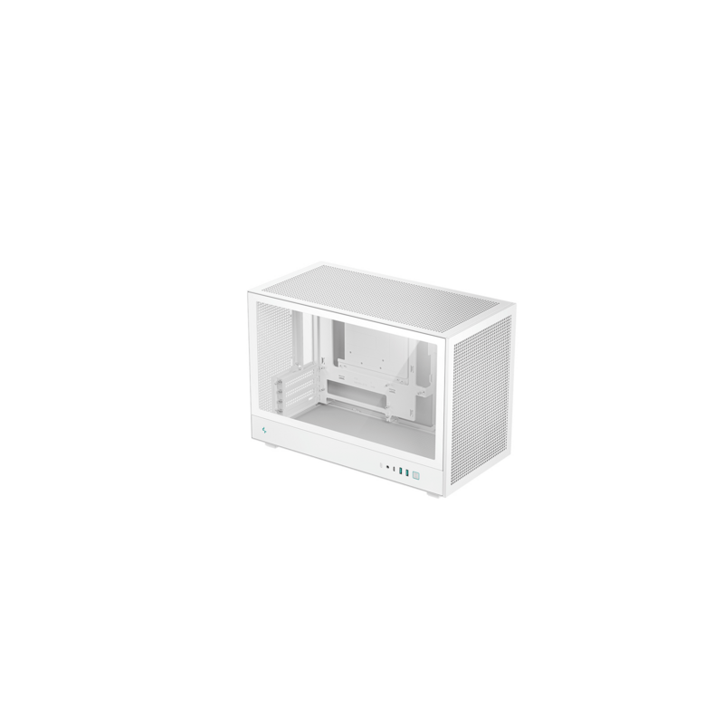 Računalniško ohišje DeepCool CH260, Micro-ATX, steklo, belo