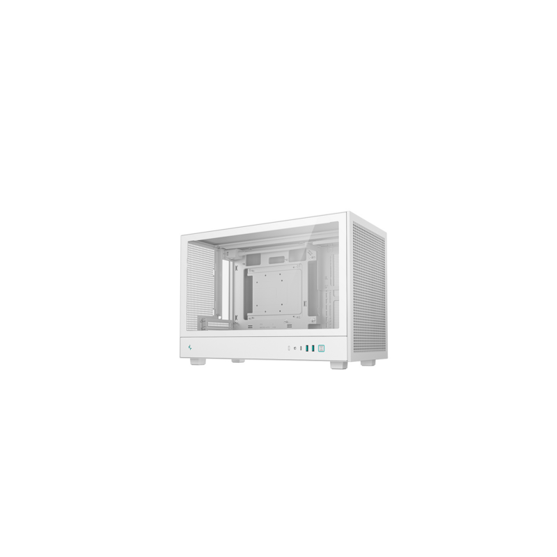 Računalniško ohišje DeepCool CH260, Micro-ATX, steklo, belo