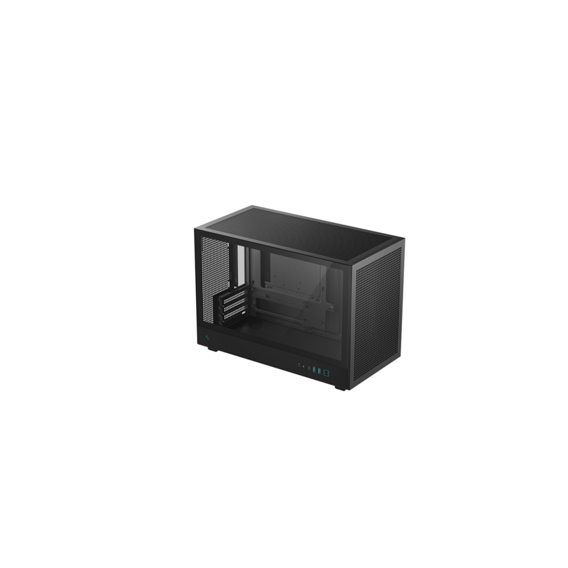 Računalniško ohišje DeepCool CH260, Micro-ATX, steklo, črno