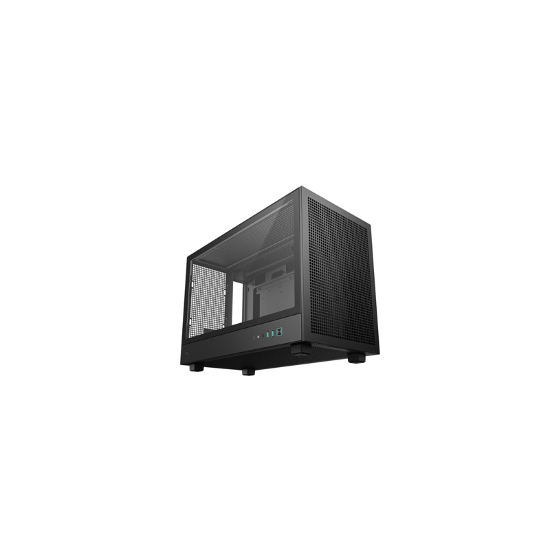 Računalniško ohišje DeepCool CH260, Micro-ATX, steklo, črno