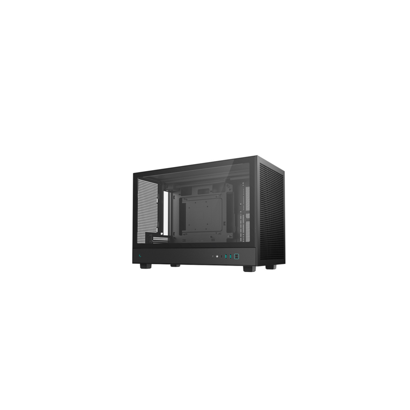 Računalniško ohišje DeepCool CH260, Micro-ATX, steklo, črno