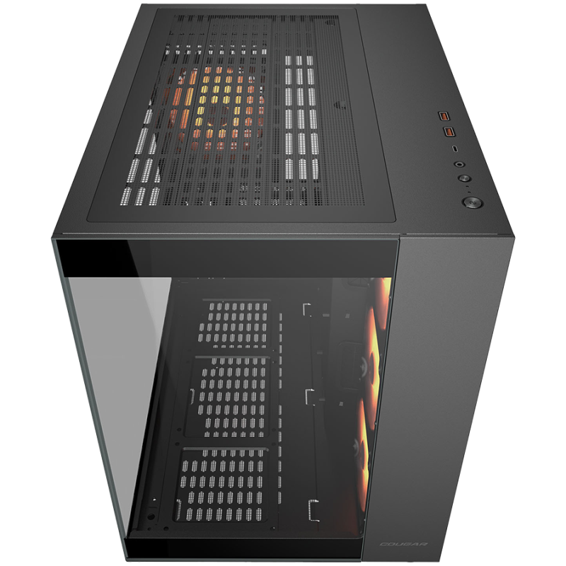 Ohišje COUGAR FV150 RGB, Mid tower, črno
