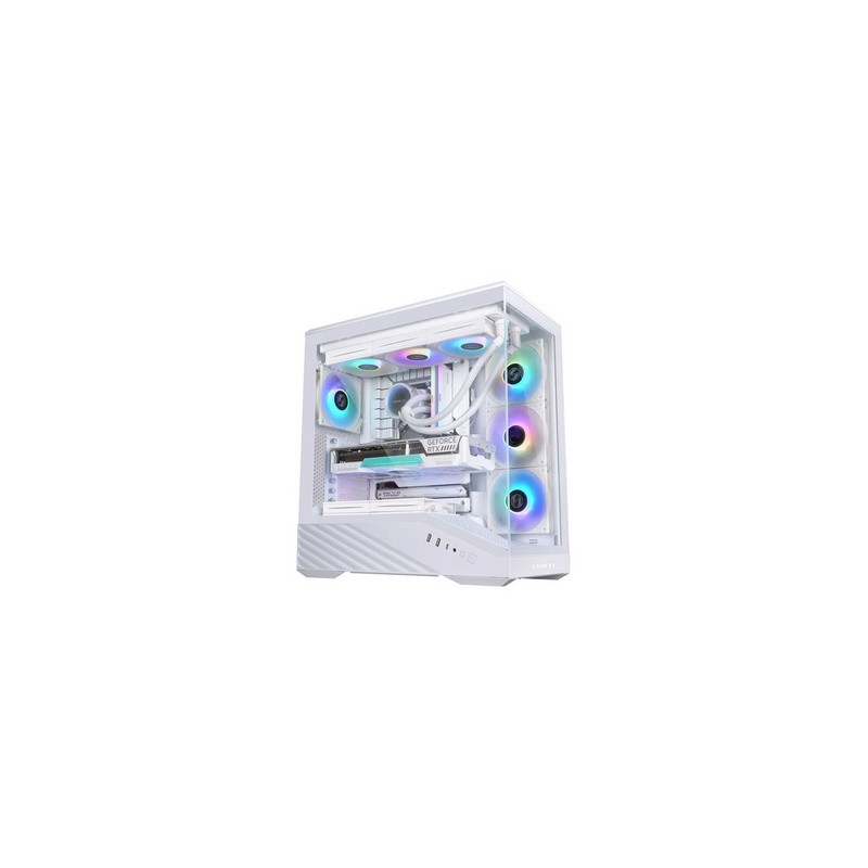 Računalniško ohišje Lian Li Vector V100, ATX, Midi-Tower, kaljeno steklo, belo