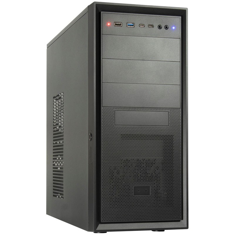 Ohišje Inter-Tech IT-8862 PLAID midi-ATX, črno
