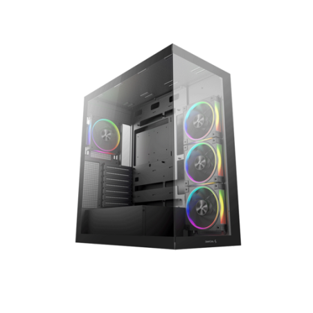 Ohišje DeepCool CG580 4F V2, ATX, Midi-Tower, črno