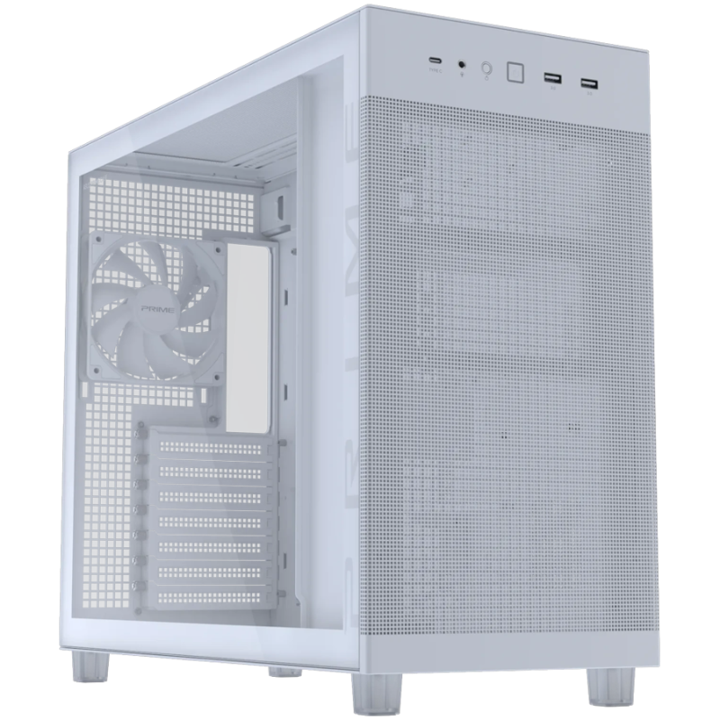 Ohišje ASUS Prime AP303 TG, ATX, belo