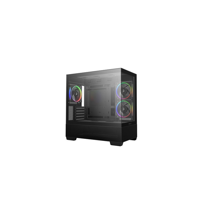 Ohišje DeepCool CG380 3F, mATX, Midi-Tower, kaljeno steklo, črno