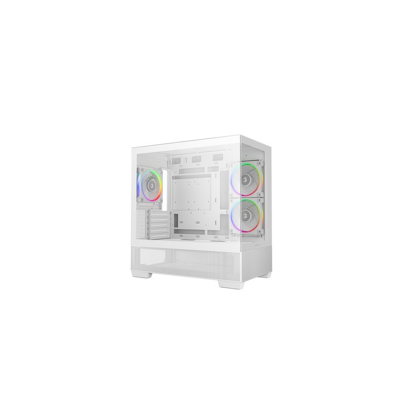 Ohišje DeepCool CG380 3F, mATX, Midi-Tower, kaljeno steklo, belo