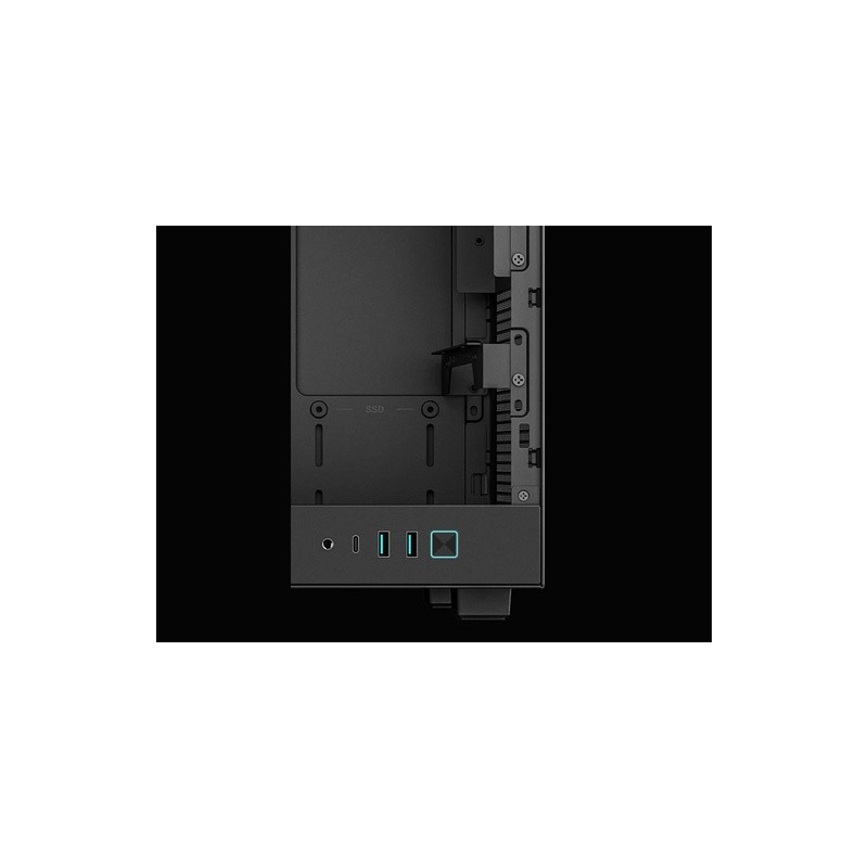 Ohišje DeepCool CH160 PLUS, ITX, Micro-ATX, kaljeno steklo, črno
