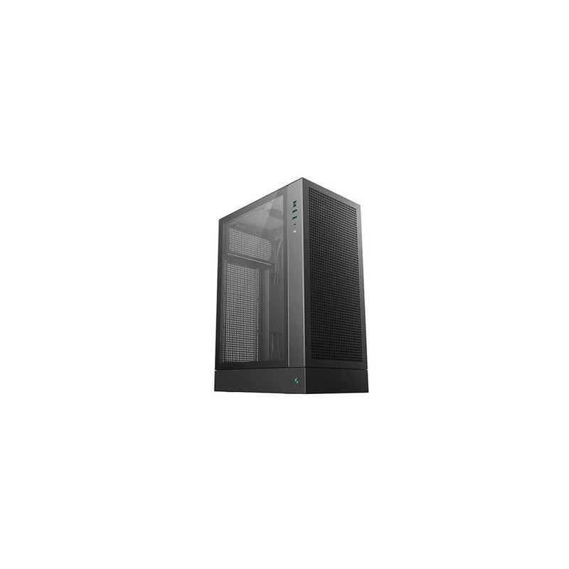 Ohišje DeepCool CH170 PLUS, ITX, Micro-ATX, kaljeno steklo, črno