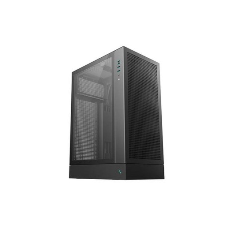 Ohišje DeepCool CH170 PLUS, ITX, Micro-ATX, kaljeno steklo, črno