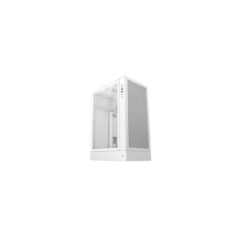 Ohišje DeepCool CH170 PLUS WH, ITX, Micro-ATX, kaljeno steklo, belo